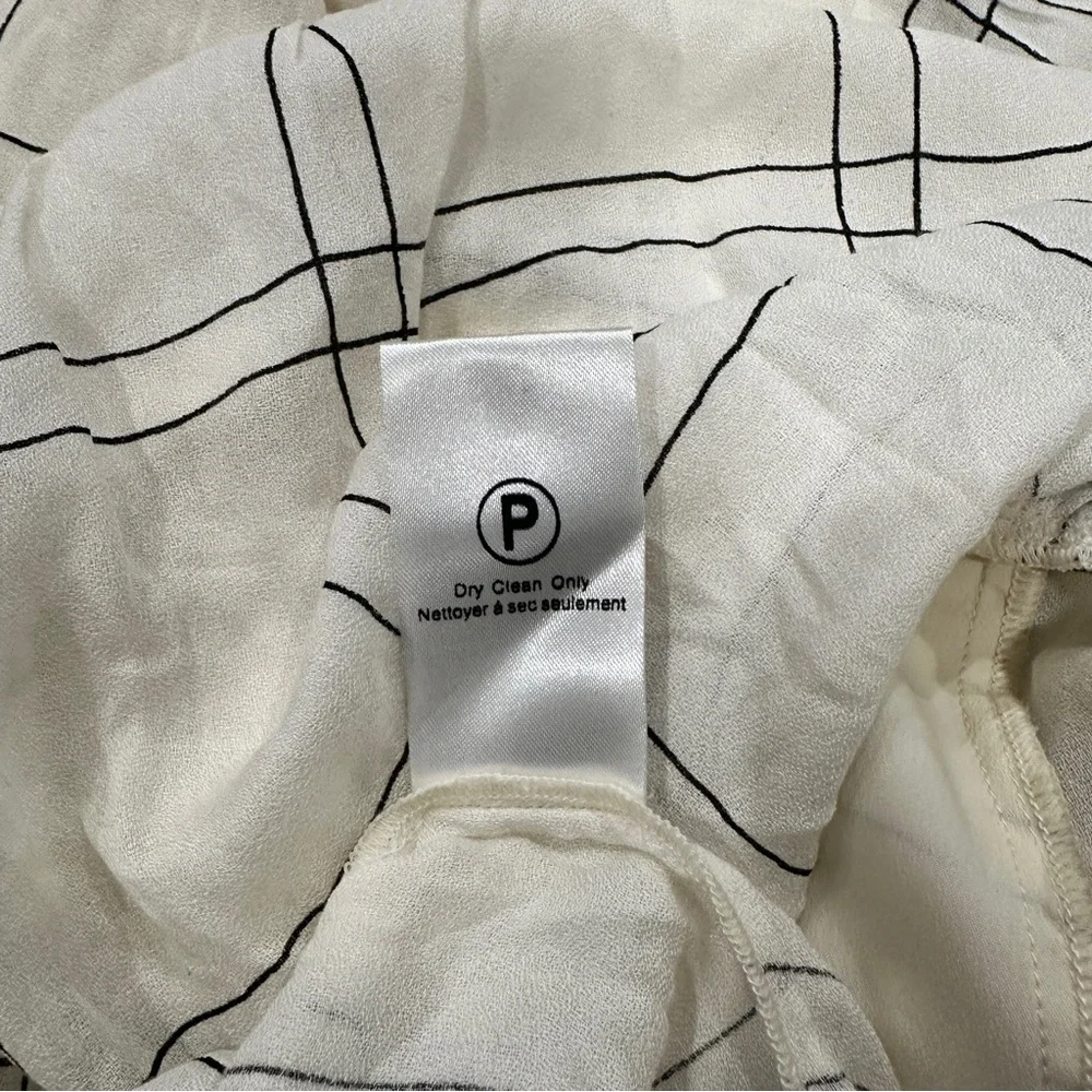Anthropologie Embroidered Plaid Blouse - White and Green - Picture 7 of 8